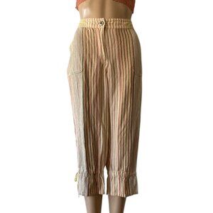 Chico's Cropped Linen Blend Size 0 Casual Pants